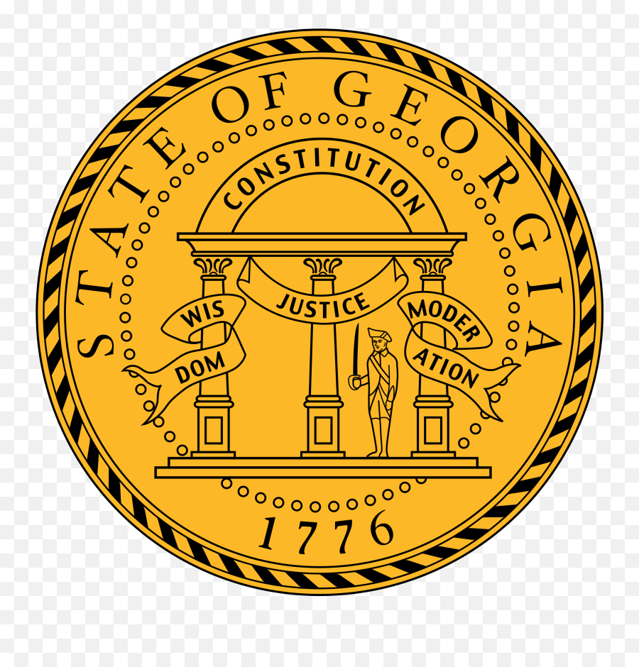 Georgia State Seal Png U0026 Svg Vector - Freebie Supply State Of Georgia Emoji,Emoji Croix Iphone