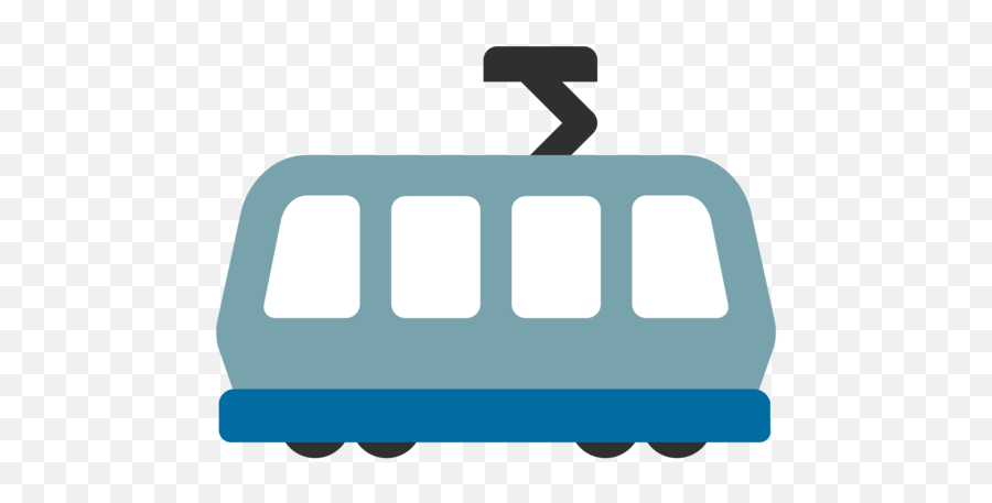 Light Rail Emoji - Bahn Emoji,Light Teal Emojis