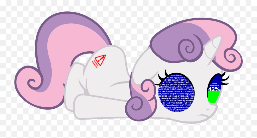 297351 - My Little Pony Sweetie Belle In Diapers Emoji,Applebloom Mlp Shrug Emoji
