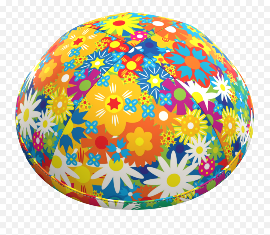 Printed Kippot - Decorative Emoji,Easter Emoji Art