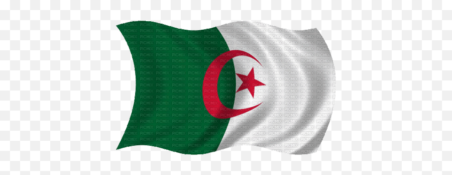 Drapeau Algérien - Algeria Flag Animated Gif Emoji,Drapeau Facebook Emoticons
