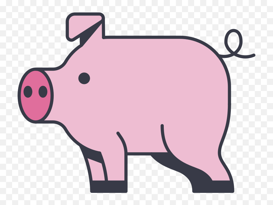 Pig Clipart Illustrations Images In - Animal Figure Emoji,Pig Emoji Mages Transparent Background