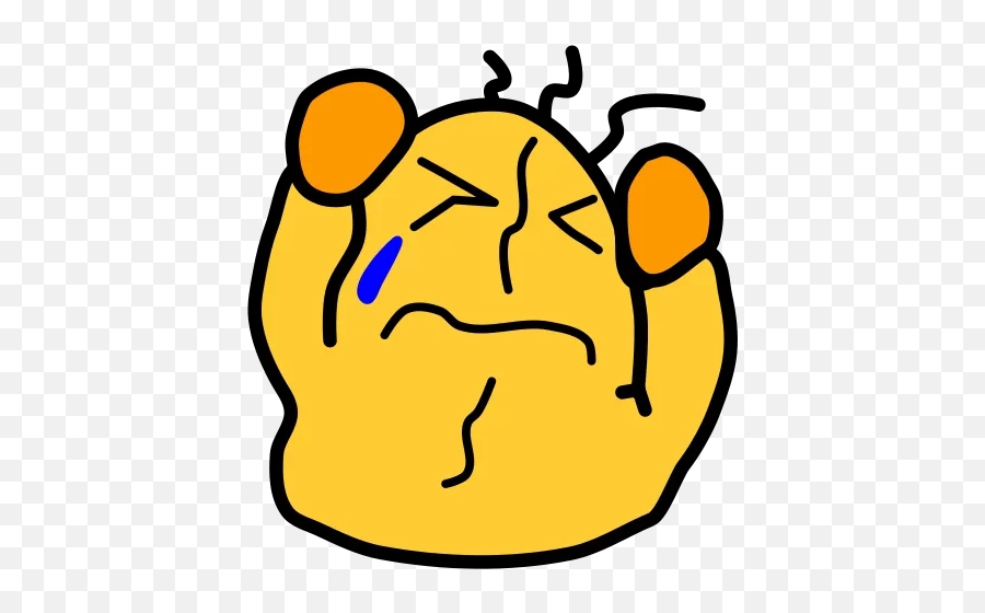 Hkg Lomore 2 - Whatsticker Dot Emoji,Cursed Emojis Sad