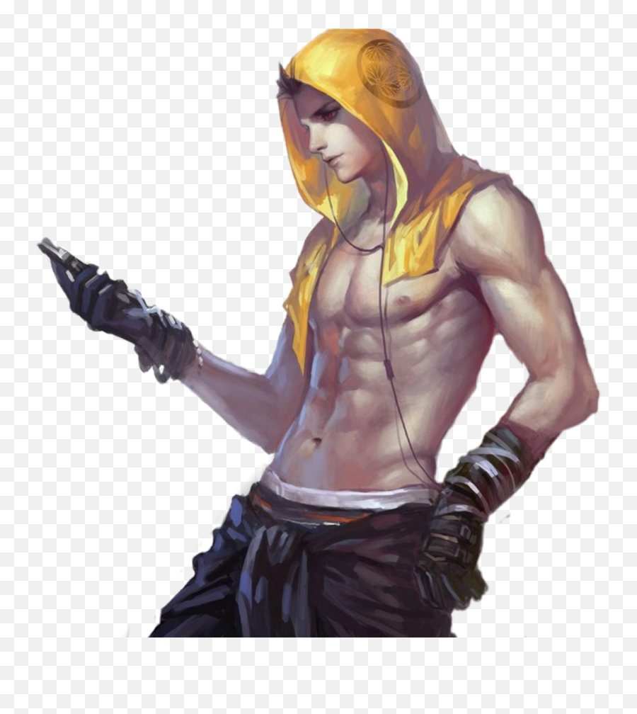 Blackmarket Dealer Anime Sexy Male Sticker By Raven - Hot Anime Muscle Boy Emoji,Sexy Emoji Costume