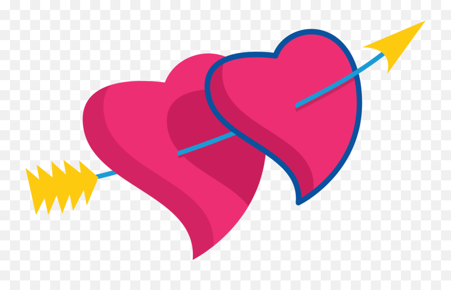 Free Cute Heart With Arrow 1186869 Png - Portable Network Graphics Emoji,Bow Heart Emoji Transparent