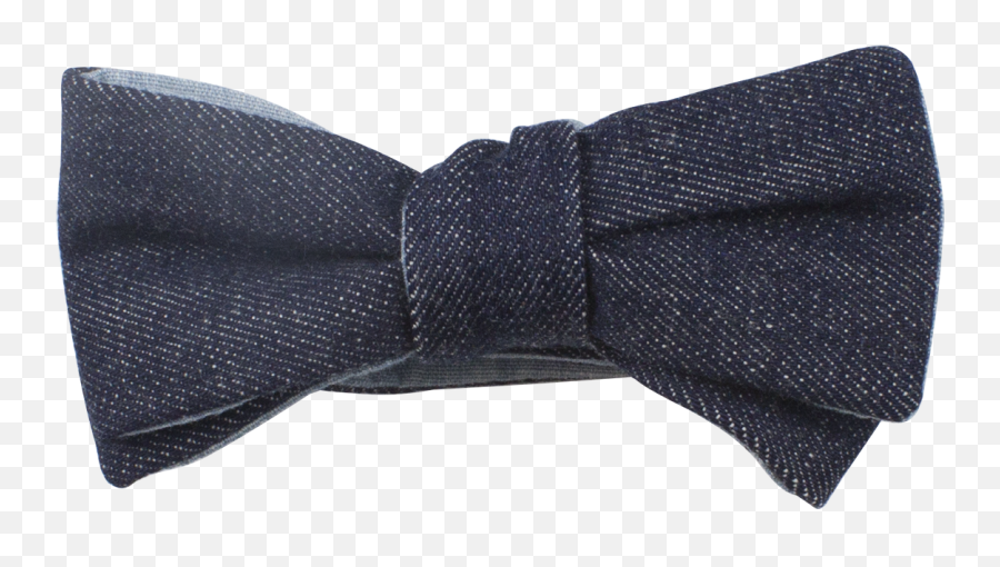 Navy Denim Reversible Bow Tie Self - Tie Solid Emoji,Baby Boy Bowtie Emoji