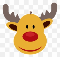 Rudolph Face - Reno Png Navidad Emoji,Reindeer Emoji