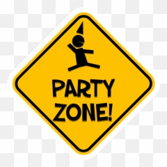 Party Zone Road Sign Party Zone Sticker Sign Funny Road Emoji,Imessage Emojis Index