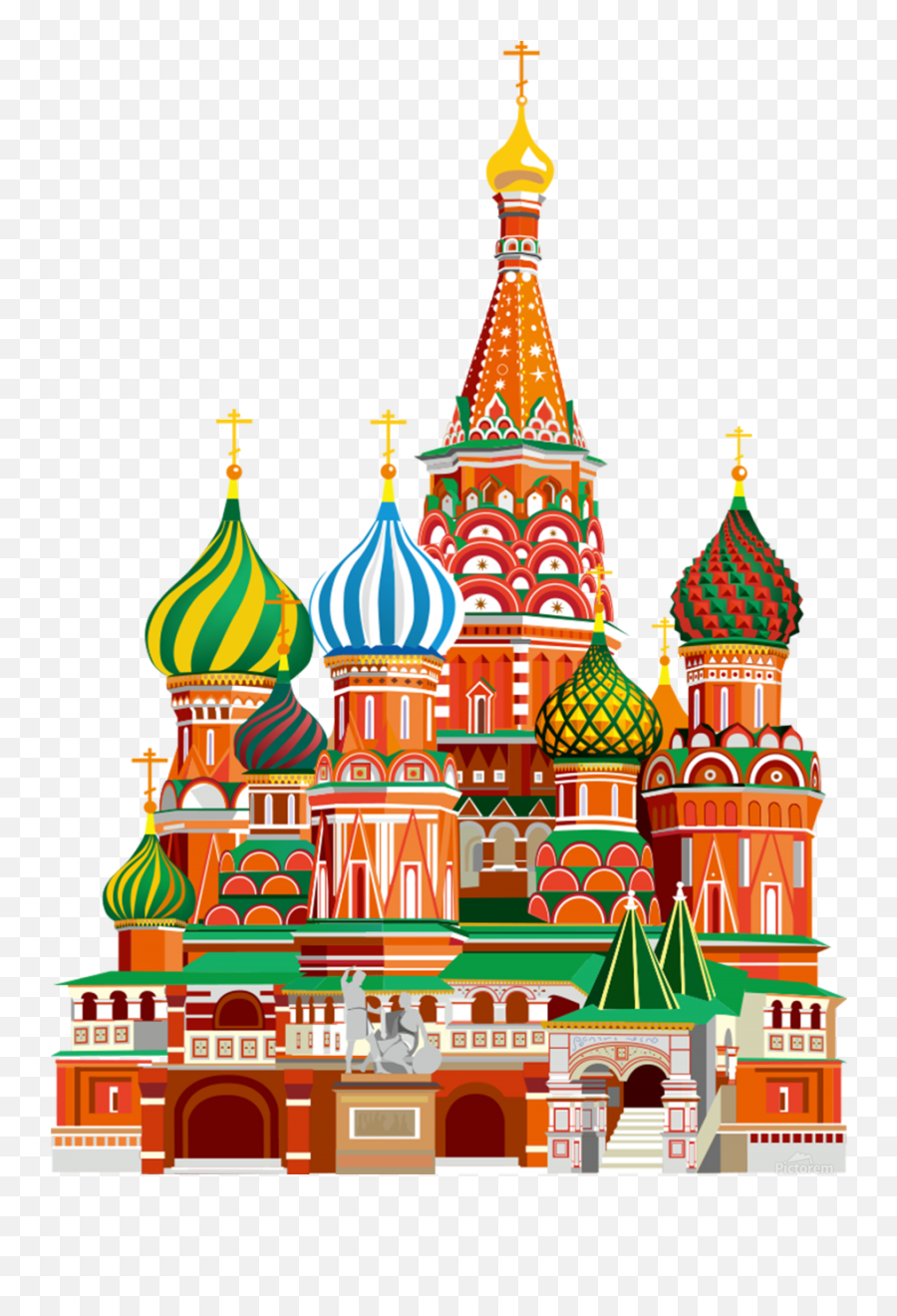 Moscow Kremlin Saint Basils Cathedral Red Square L Vector Illustration Moscow Building Emoji,Red Box Emoji