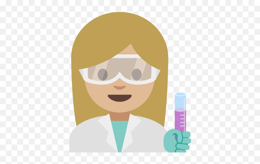 U200d Female Scientist With Test Tube With Light Skin Tone Emoji,Lab Coat Emoji