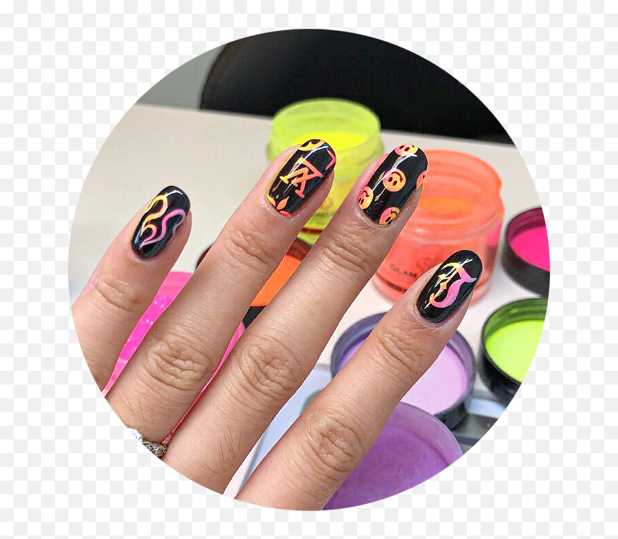 Crazy Bunny Polishnailbarse Emoji,Black Hand Nail Polish Emoji