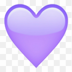 Download Lilac Heart - Pastel Purple Heart Emoji,Heart Emoji\\