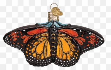 Butterfly Christmas Ornaments And Decorations Putti - Christmas Day Emoji,Caterpillar Emoji Pillow