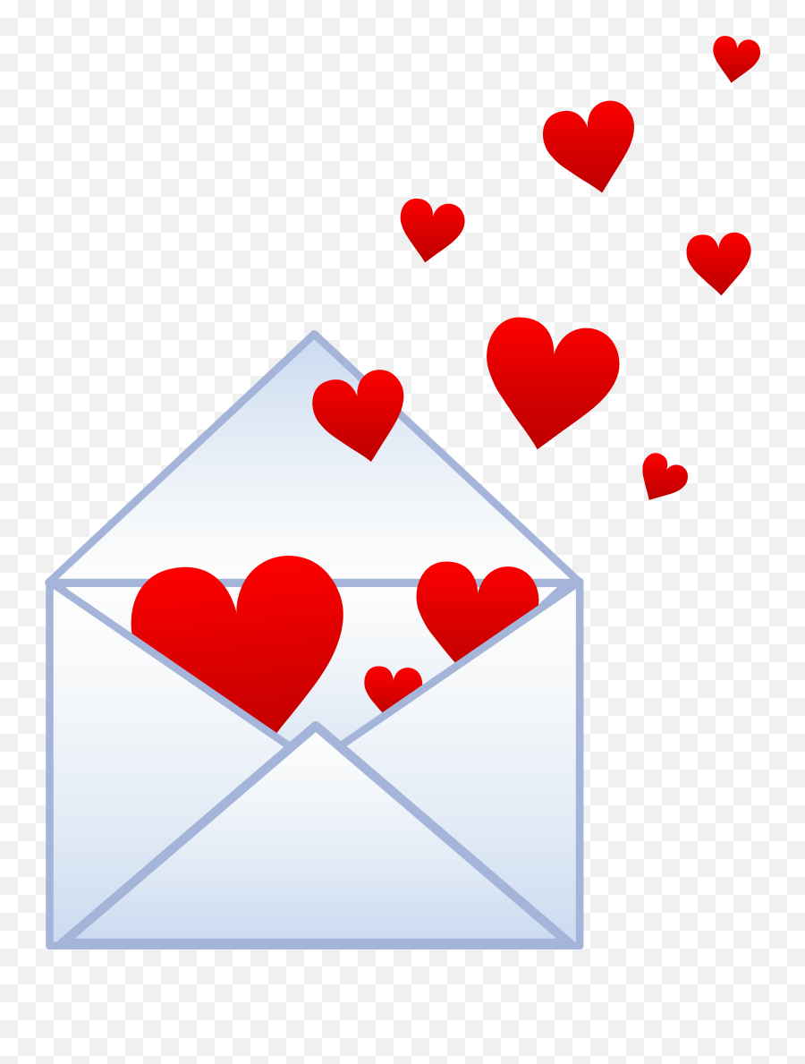 Triangle - Valentine Letter Clipart Emoji,Envelope With Heart Emoji