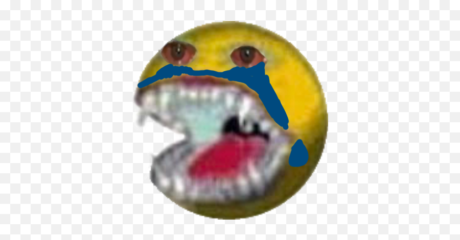Crying Xok - Cursed Vibe Check Emoji,Crying Emoji Meme