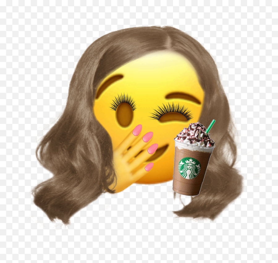 Girly Starbucks Emojisticker Sticker By Suzy Valle - Happy,Starbucks Coffee Emoji