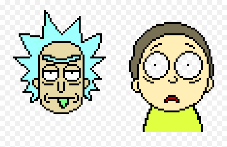 Rick And Morty - Rick And Morty Pixel Morty Emoji,Rick And Morty Emoticons