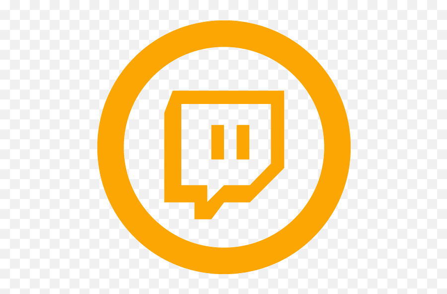 Orange Twitch Tv 2 Icon - Free Orange Site Logo Icons Twitch Png Emoji,Twitch Gif Emoticons
