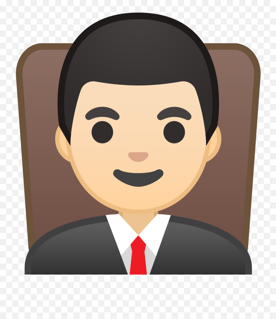 Man Judge Light Skin Tone Free Icon Of Noto Emoji People - Man Work Icon,Construction Man Emoji