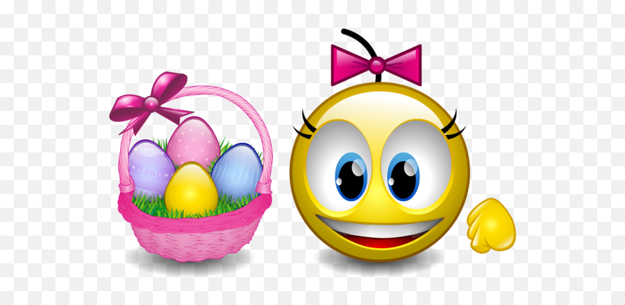 Smiley Emoticon Emoji Food For Easter - Baby Girl Emoji,Easter Emoji