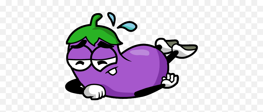 Eggplant Stickers - Fictional Character Emoji,Standing Ovation Emoji