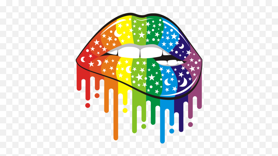 Sexy Lips Printable Flock Fashion Heat Transfer - Cstown Pride Rainbow Lips Emoji,Emotion Clothes