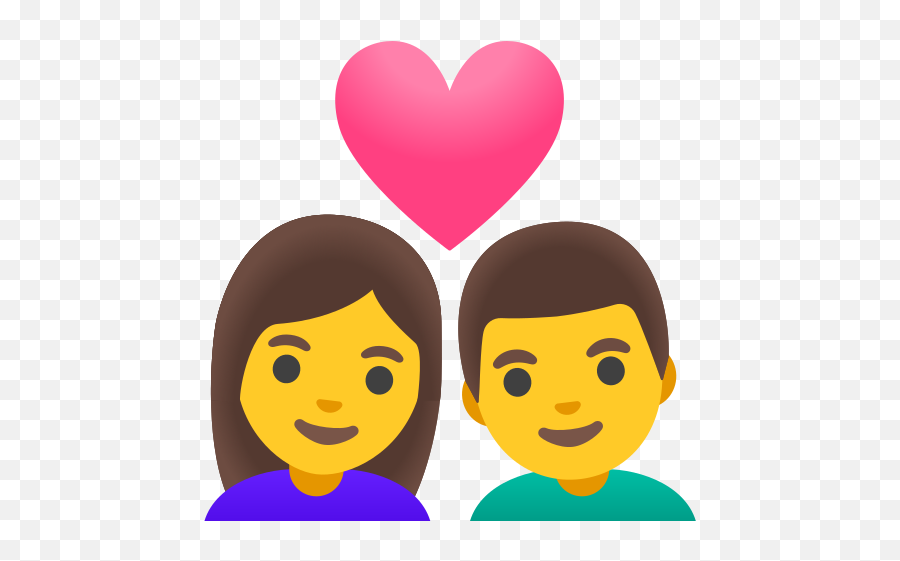 U200du200d Couple With Heart Woman Man Emoji - Couple,Two Heart Emoji