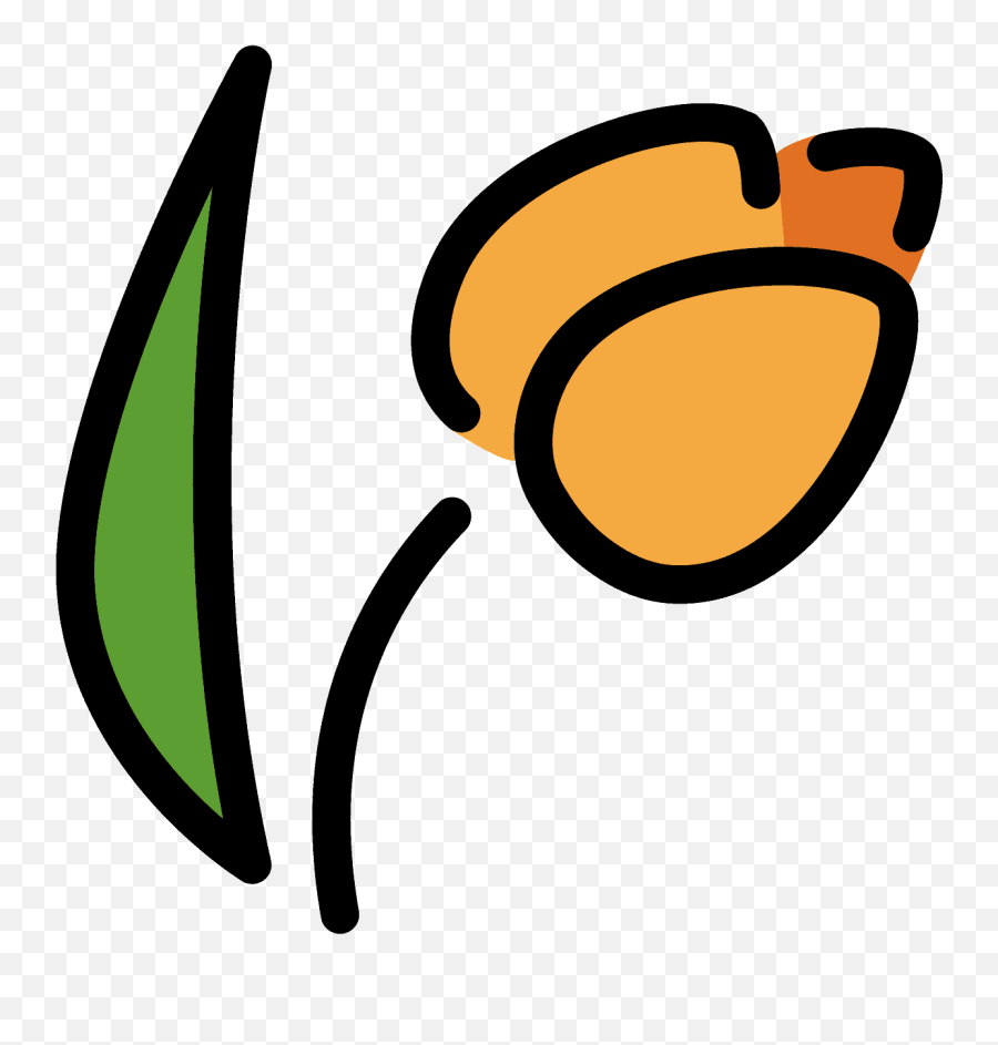 Tulip Emoji - Tulipan Emoji,Tulip Emojis
