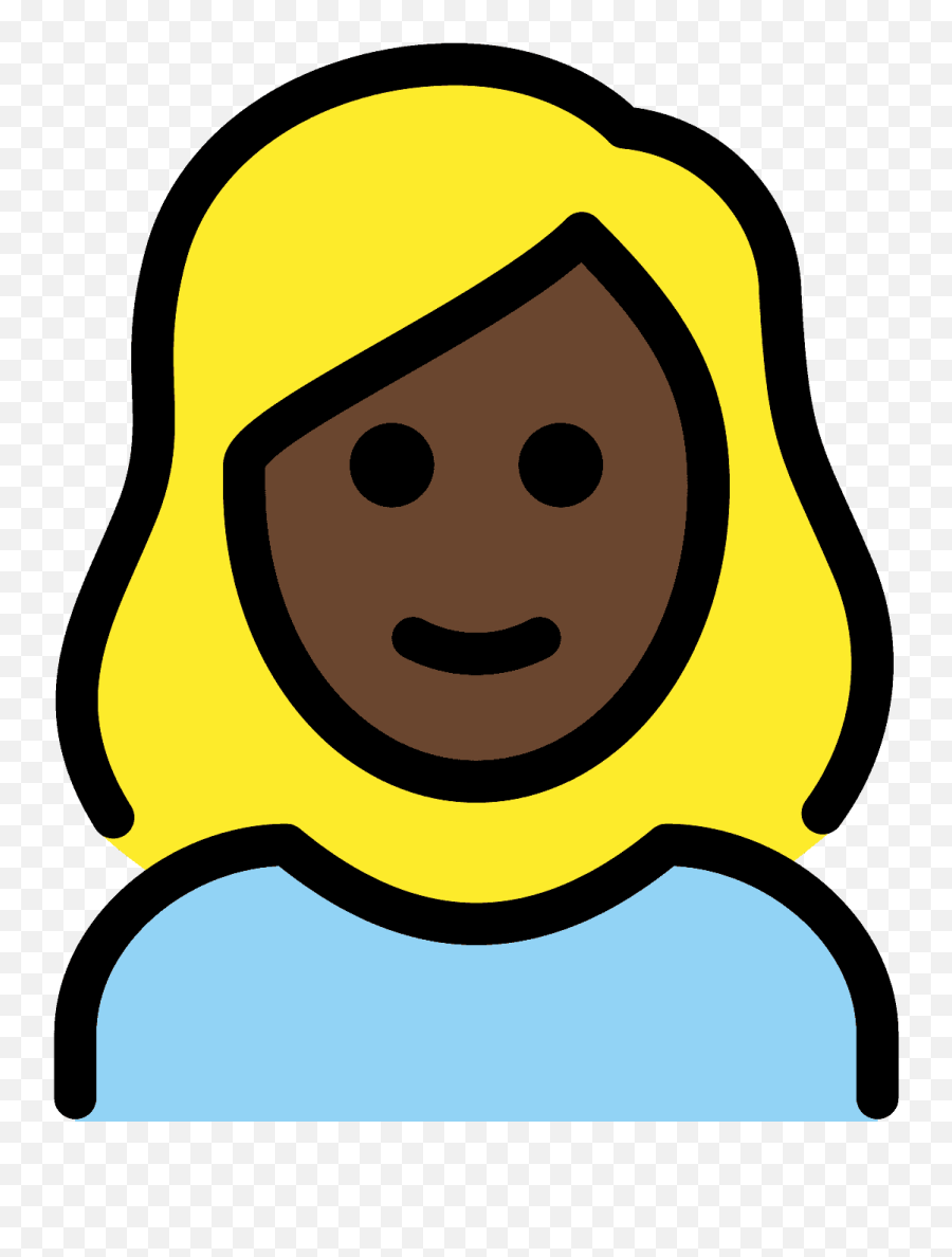 Woman Emoji Clipart Free Download Transparent Png - Mujer Con Pelo Blanco Animado,Dark Skin Girl Emoji