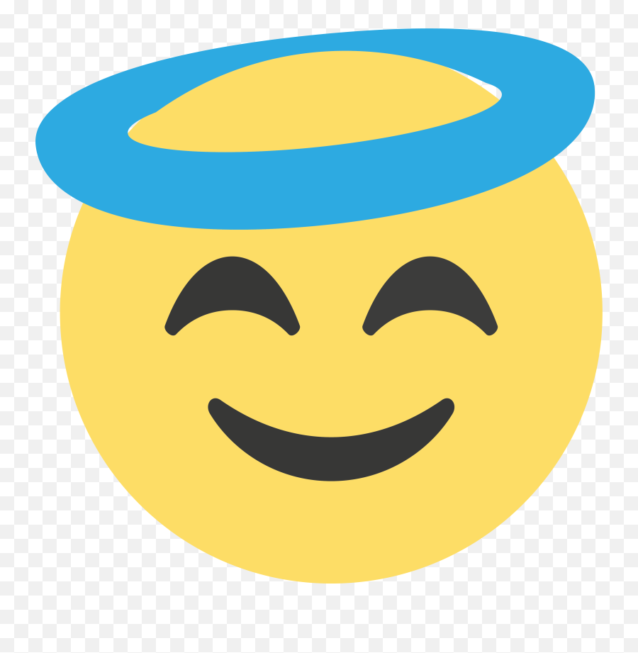 Angel Emoji Png - Emoji Halo,What Are The Dimensions Of The Facebook Smiley Face Emoticon