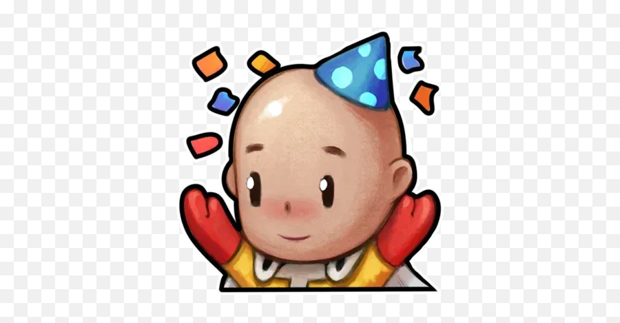 Emotions Stickers For Whatsapp Page 168 - Party Hat Emoji,Emotions Of Saitama