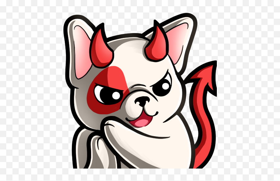 Skellybuddy Bbuddys Twitter - Fictional Character Emoji,Devil Dog Emoticon