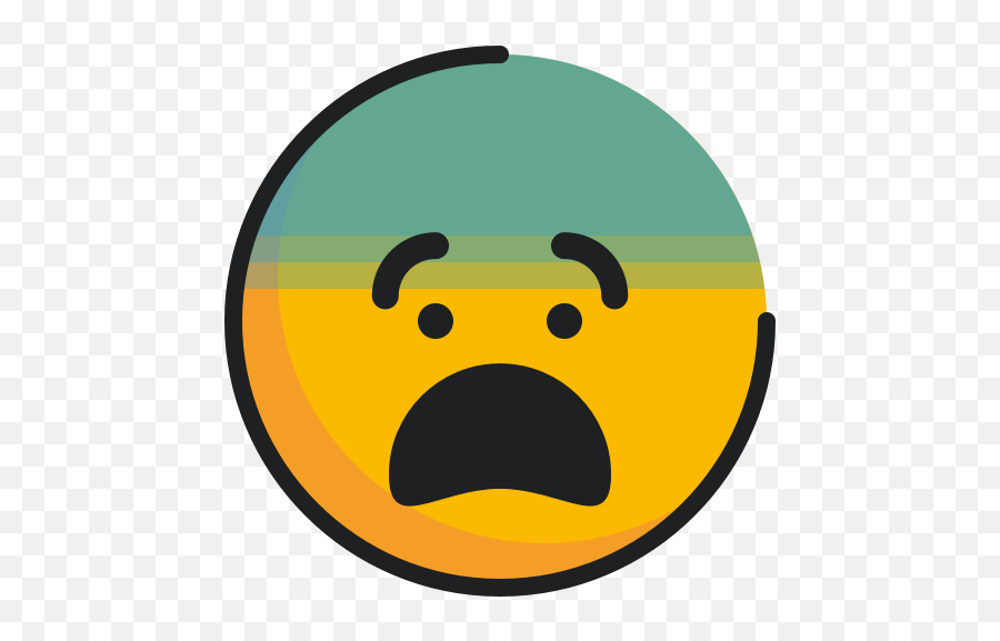 Emoji Emoticon Face Fearful Icon - Free Download Happy,Emoji Icons