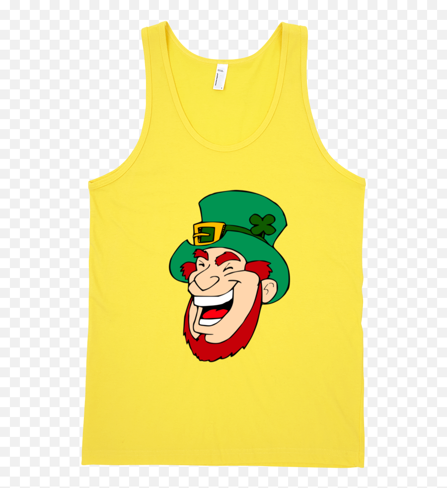 Leprechaun Fine Jersey Tank Top Unisex U2013 Itee - Laughing Leprechaun Clipart No Background Emoji,Leprachauan Emojis