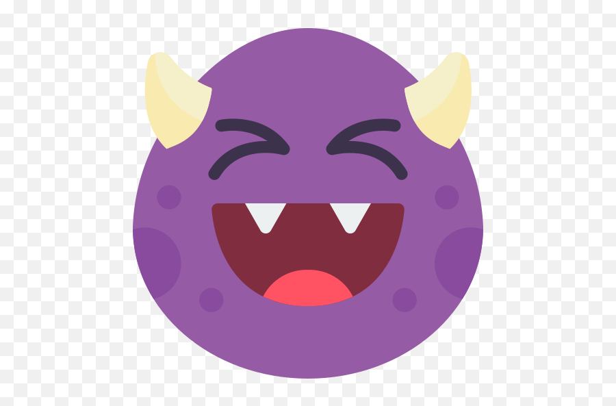 Laughing - Happy Emoji,Purple Monster Emojis