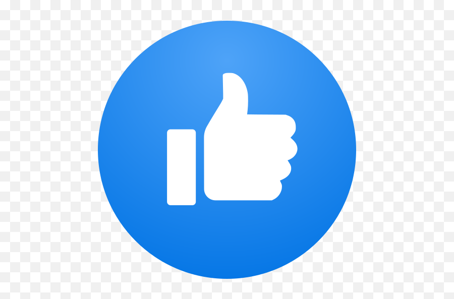 Like Thumbs Up Free Icon Of Social Reaction And Emoji - Transparent Facebook Thumbs Up Png,Thumbs Uphand Emojis