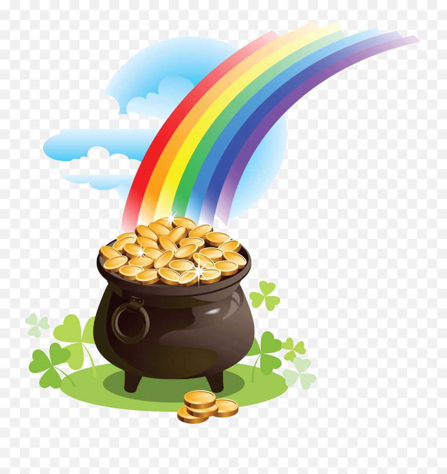 Download Clover March 17 Day Four - Leaf Saint Leprechaun Rainbow Saint Patrick Day Emoji,Spirt Of 76 Emoticon March