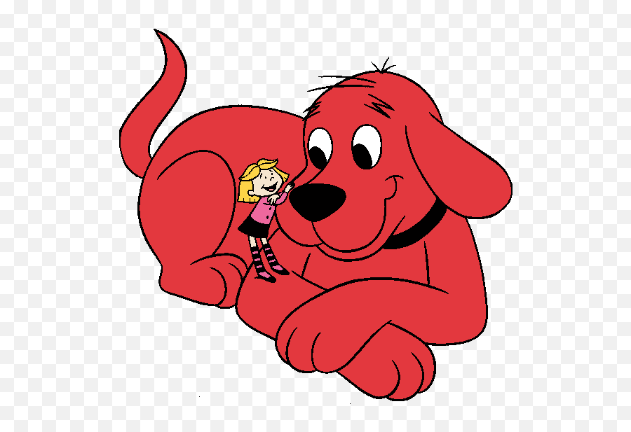 Dog Clip Art Mini Canvas Art - Clifford The Big Red Dog Cartoon Emoji,Batman Emoji Dog