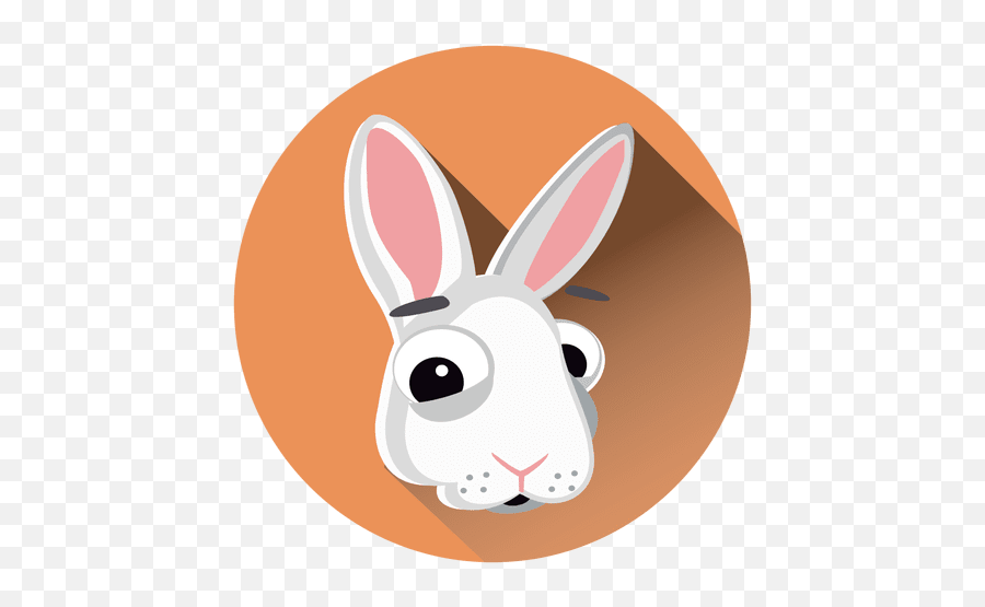 Rabbit Cartoon Circle Icon Transparent - Rabbit Circle Icon Emoji,Rabbit Emoticon Transparent