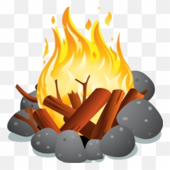 Campfire Images Transparent Free - Camping Fire Clipart Png Emoji,Bonfire Emoji