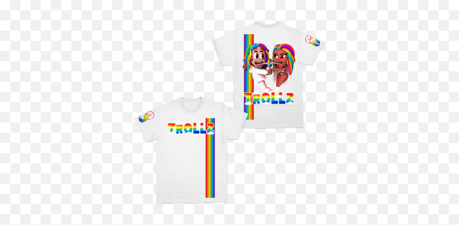 T - 6ix9ine Merch Trollz Emoji,Emoji Dyi Shirt