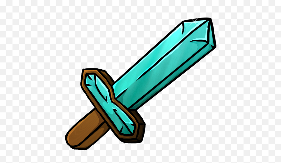 Diamond Sword Icon Minecraft Iconset Chrisl21 - Minecraft Diamond Sword Icon Emoji,Cross Swords Emoji