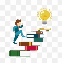 Ladder Books Are The Clipart Png - Small Steps Everyday Sticker Emoji,Facebook Emoticon Ladder