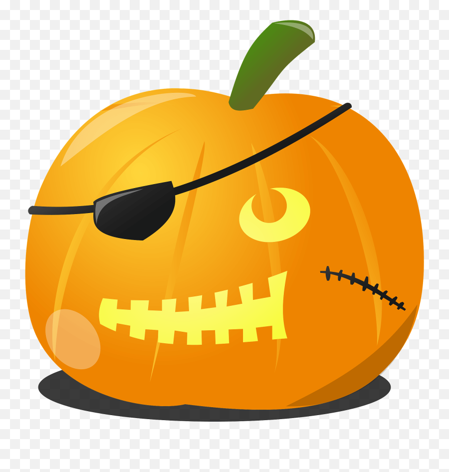 Pirate Pumpkin Clipart - Happy Emoji,Pirate Emoticon