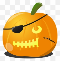 Pirate Pumpkin Clipart - Happy Emoji,Pirate Emoticon