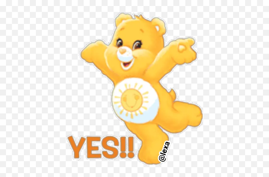 Care Bears Stickers For Whatsapp - Glücksbärchis Funshine Emoji,Care Bear Emoji