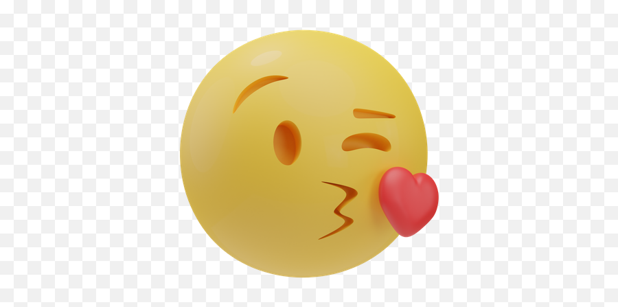Premium Freeze Emoji 3d Illustration Download In Png Obj Or,Kiss The Screen Emoji