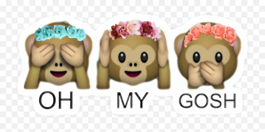 Monke Emoji Oh My Gosh Ommygosh Sticker - Monitos Sticker,Oh My Gosh Emoji