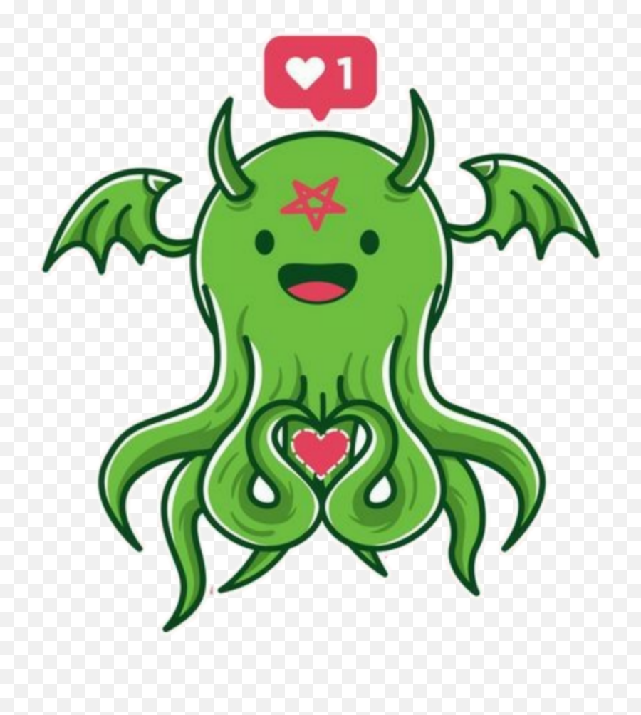 Cthulhu Sticker - Cthulhu Love Emoji,Cthulhu Emoji