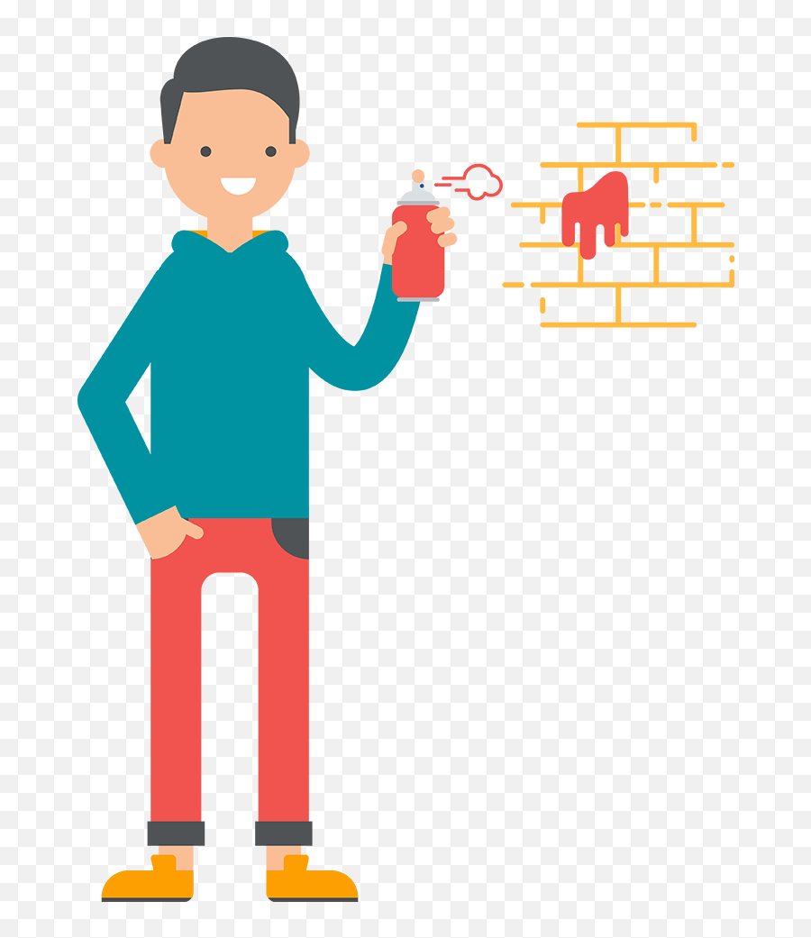 Cartoon Illustration Of A Man Holding A Can Of Spray Emoji,Aerosol Emoji